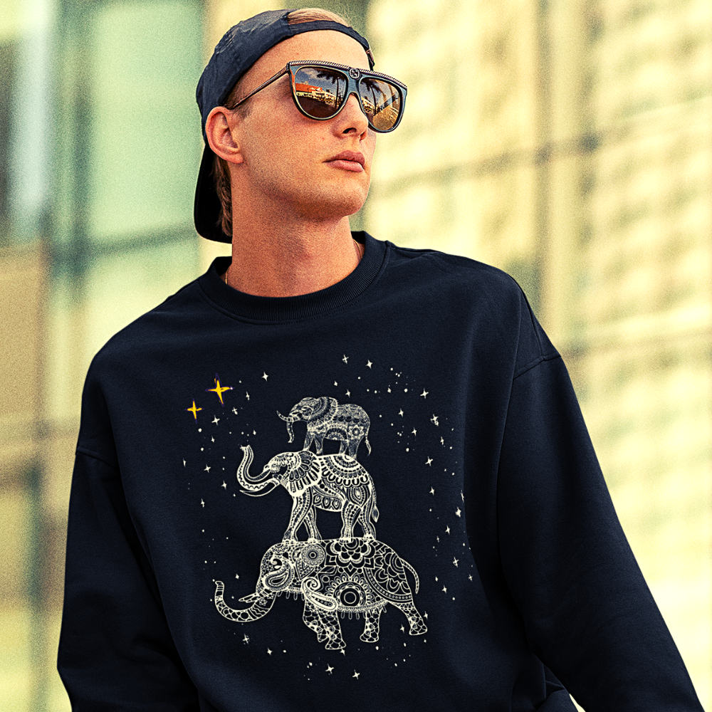 KRAFT, GLÜCK UND WOHLSTAND  - Unisex Mandala Pullover